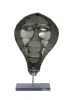 Product image 4 of the product “Small Mask on stand - Modell 3, 53cm height, sculpture from upcyceled oil barrel. ”
